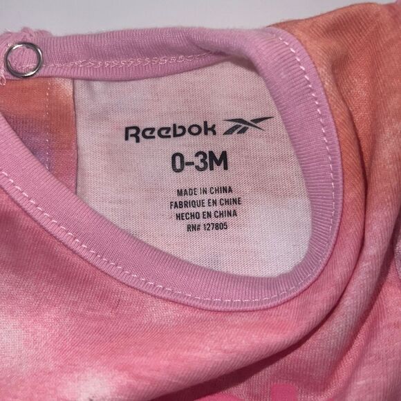 🛍️PRETTY Little GIRLS REEBOK TOP SIZE 0-3 MONTHS 🛍 - Picture 4 of 6